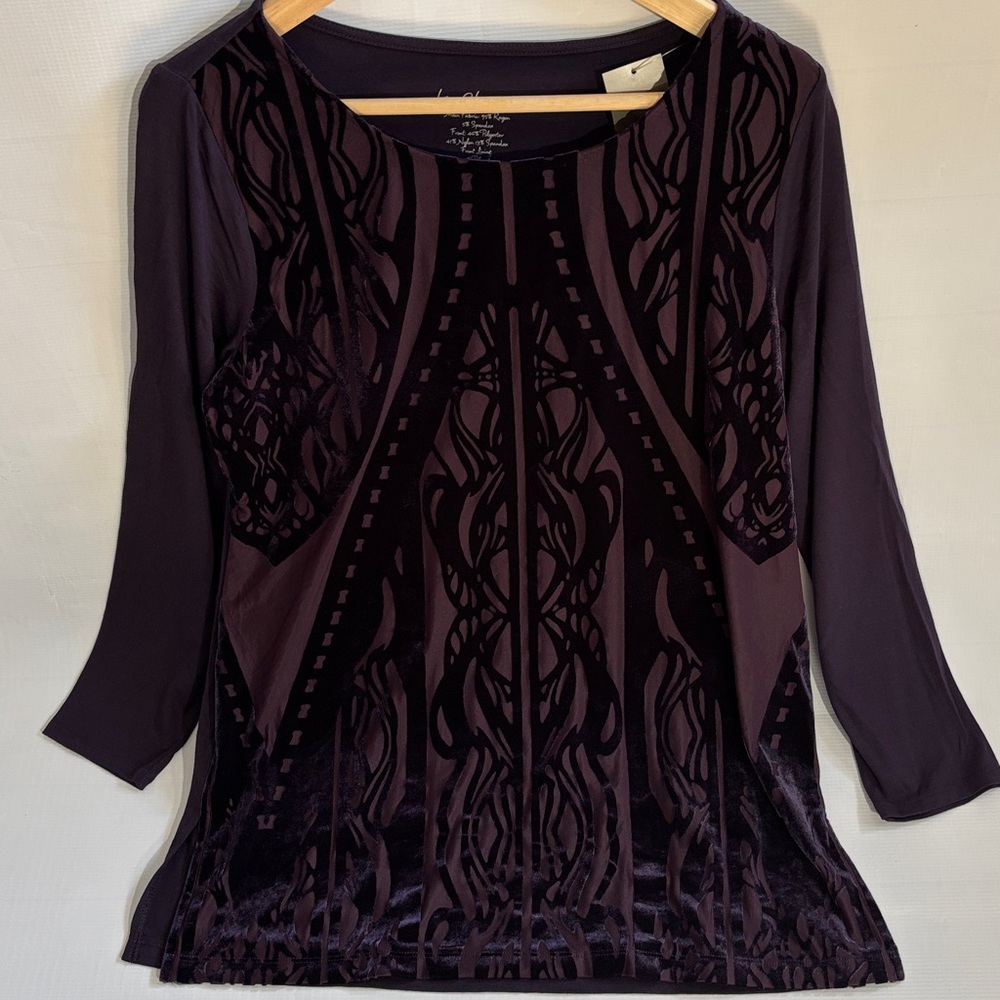 Chico’s Velvet Burnout Top